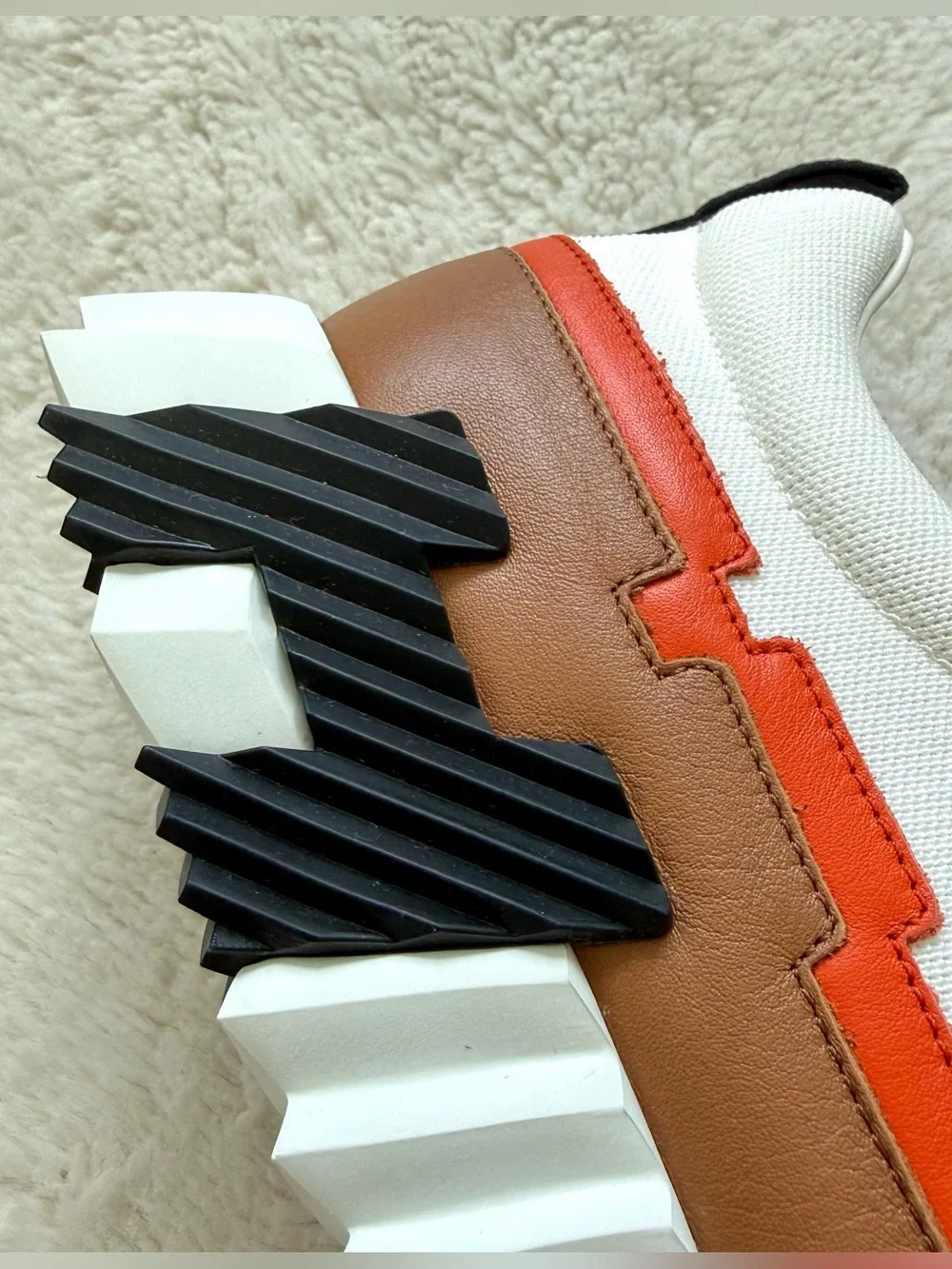 NEW!!! Hermes Bouncer Sneaker in the Multicolor blanc size 45 EU Authentic 1750$